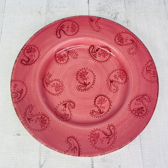 Home Target HMQ 91 Various Color Hand Painted  Stoneware Salad Lunch Plate Set 3 - Picture 2 of 14
